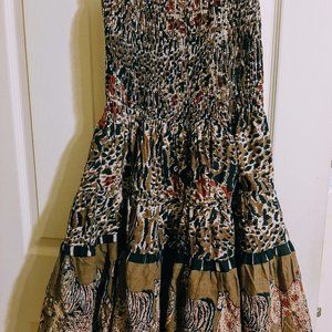 Fun Sundress animal print full skirt Sz: Medium